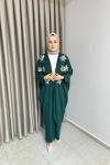 Cemre Kimono Pantolonlu Takım  Zümrüt